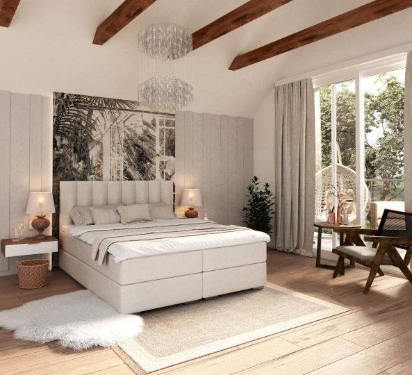 Kontinentales Bett LINCOLN