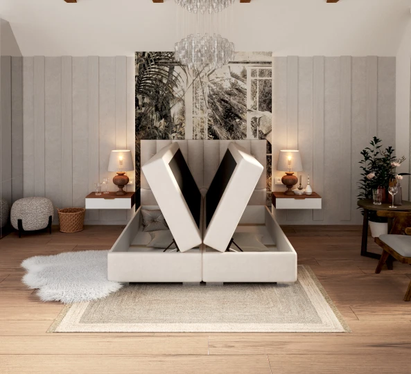 Kontinentales Bett LINCOLN