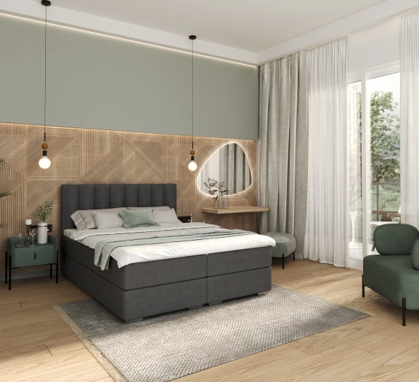 Kontinentales Bett LINCOLN