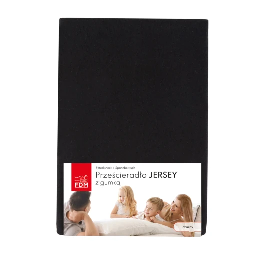 JERSEY Blatt schwarz