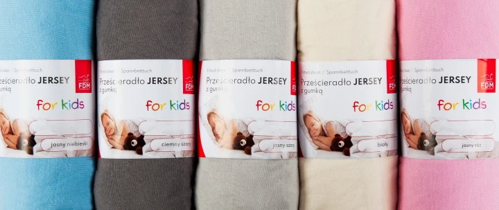 Kinderbetttuch JERSEY hellgrau