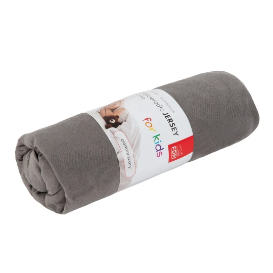 Kinderbetttuch JERSEY grau