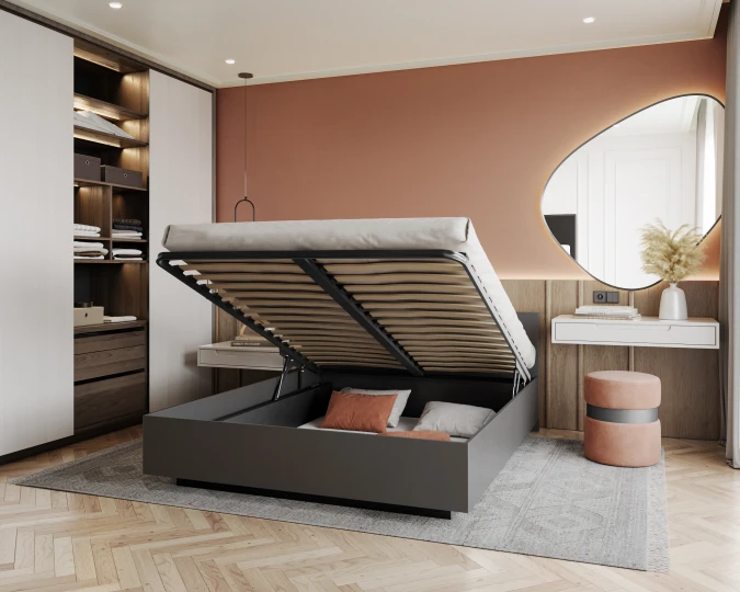 Schwebendes Schlafzimmerbett LIMA