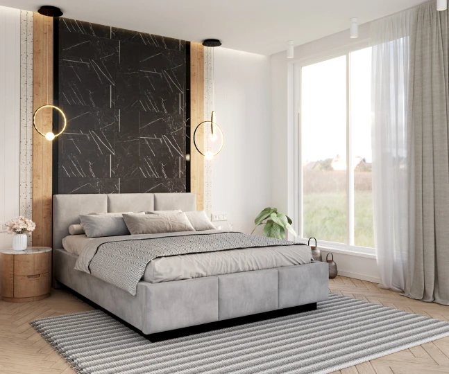 Gepolstertes Schwebebett AVEIRO