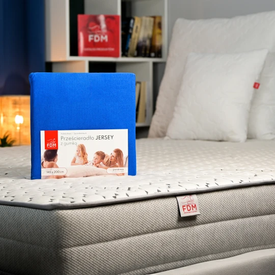 JERSEY Bettlaken navy blau