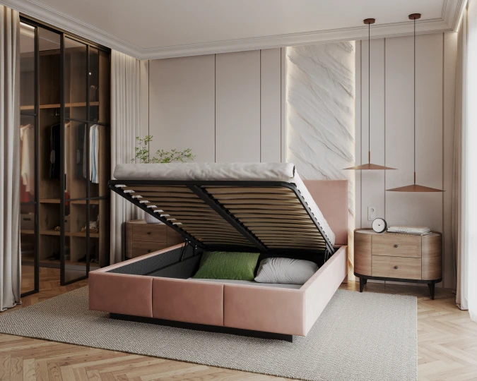 Gepolstertes Schwebebett AVEIRO