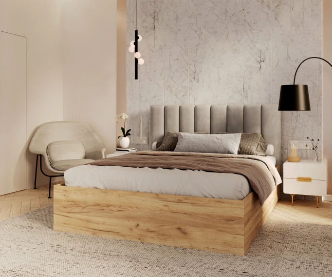 GRENADA Schlafzimmer Bett Eiche Handwerk