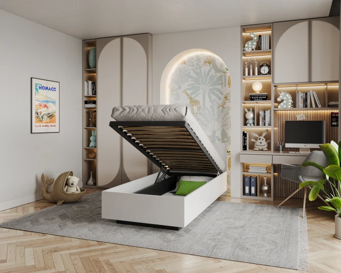 Schwebendes Schlafzimmerbett LIMA