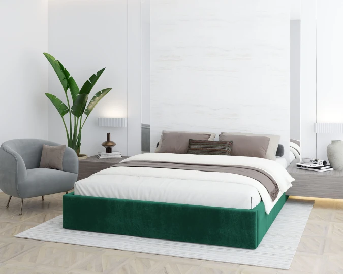 Polsterbett ORLANDO mit Staukasten