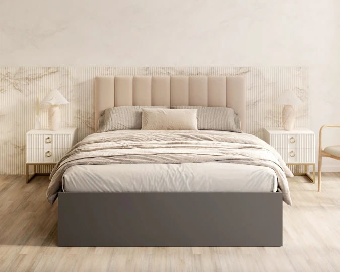 GRENADA Schlafzimmer Bett grau