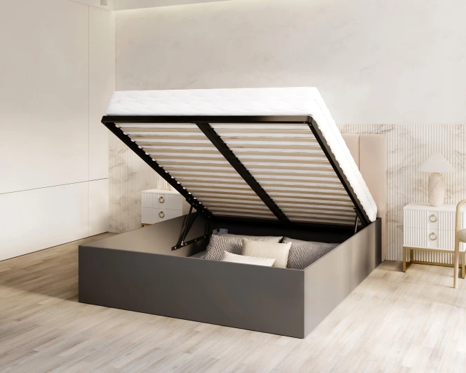 GRENADA Schlafzimmer Bett grau