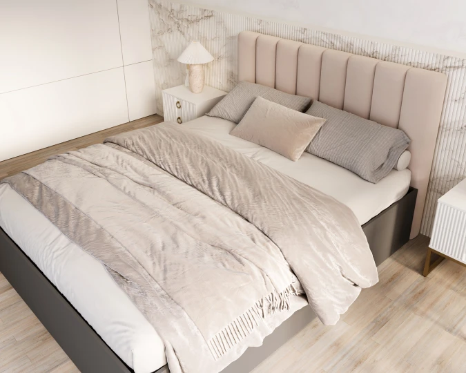 GRENADA Schlafzimmer Bett grau