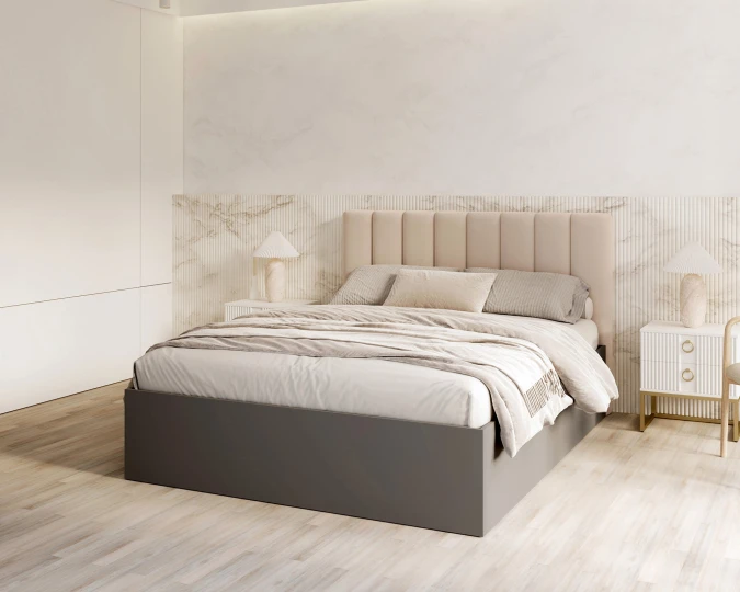 GRENADA Schlafzimmer Bett grau