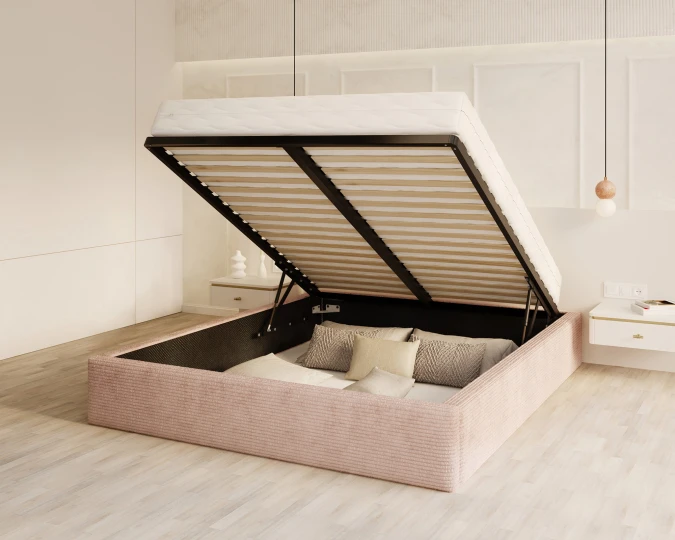 Polsterbett ORLANDO mit Staukasten