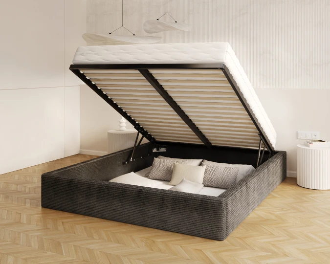 Polsterbett ORLANDO mit Staukasten