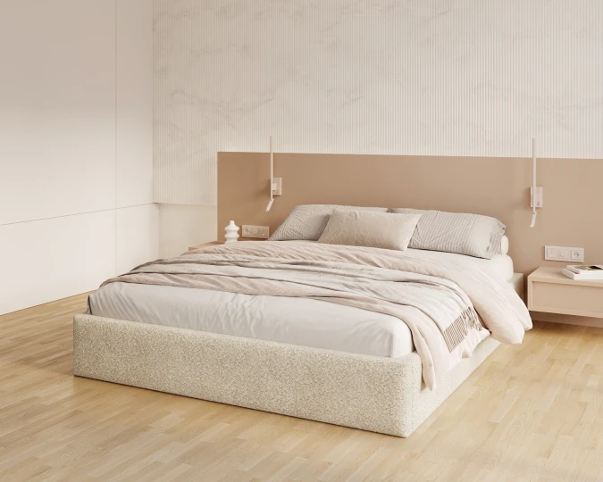 Polsterbett ORLANDO mit Staukasten