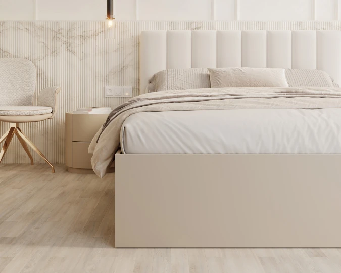 GRENADA Schlafzimmerbett aus Kaschmir