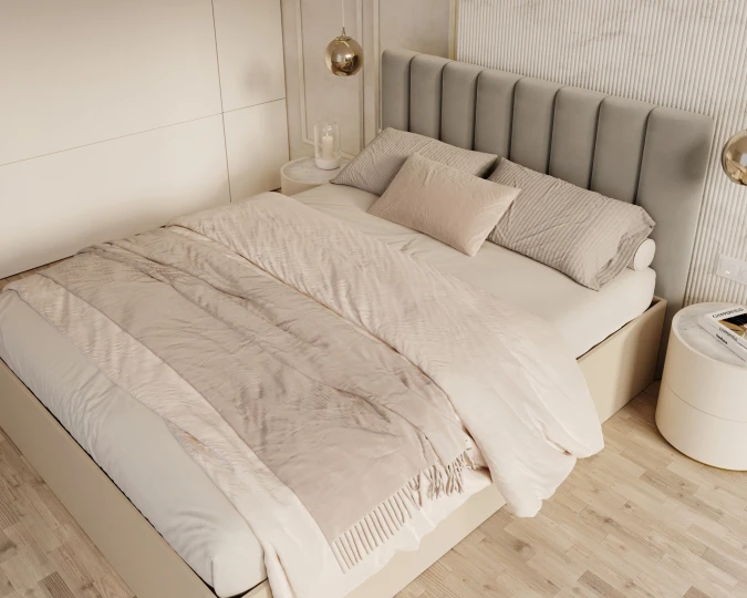 GRENADA Schlafzimmerbett aus Kaschmir