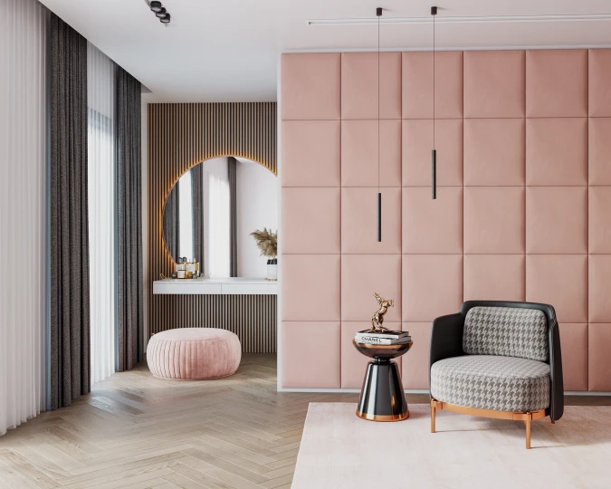 TRINITY gepolstertes Wandpaneel 50x40cm