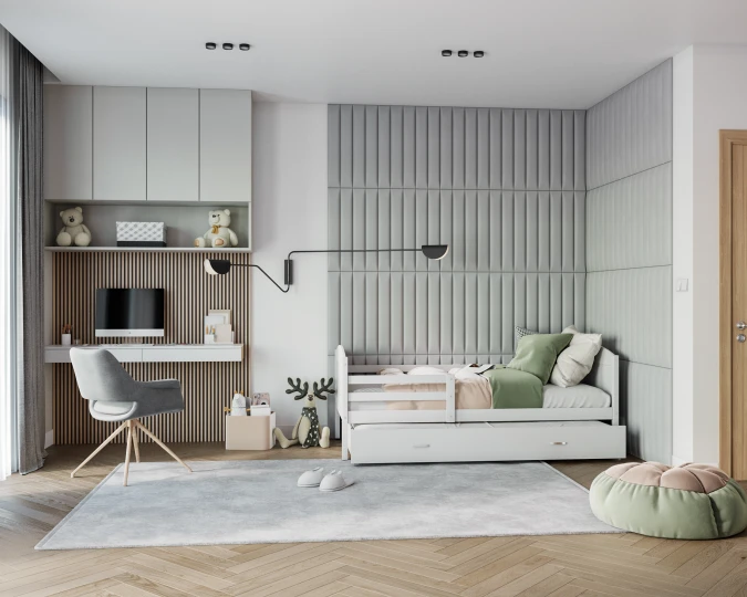 Gepolstertes Wandpaneel TRINITY 70x10cm