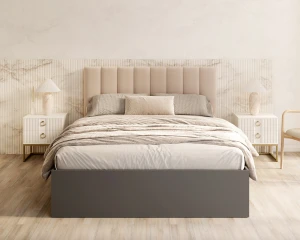 GRENADA Schlafzimmer Bett grau