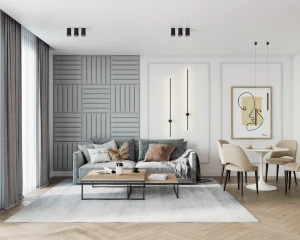 Gepolstertes Wandpaneel TRINITY 60x10cm