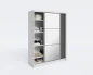 FARKO Kleiderschrank mit Spiegel