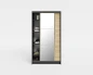 FARKO Kleiderschrank mit Spiegel