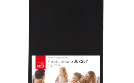 JERSEY Blatt schwarz