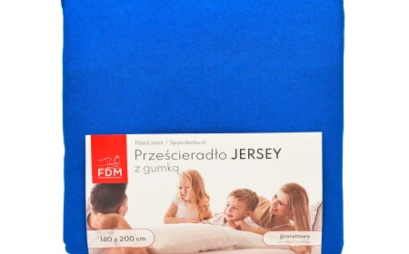 JERSEY Bettlaken navy blau
