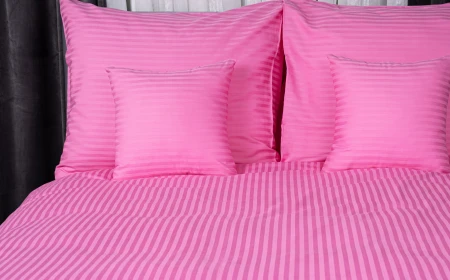 Baumwollbettwäsche 100% rosa (Set)