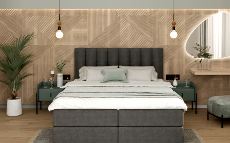 Kontinentales Bett LINCOLN