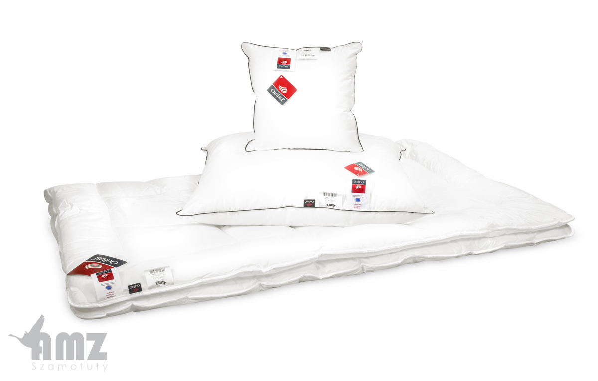 KOŁDRA PUCHOWA 160x200 całoroczna POLSKI PUCH 70% zbliżenie
